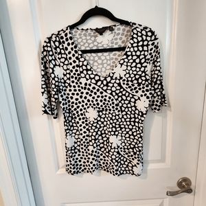 Ted Baker black and white shirt size 2